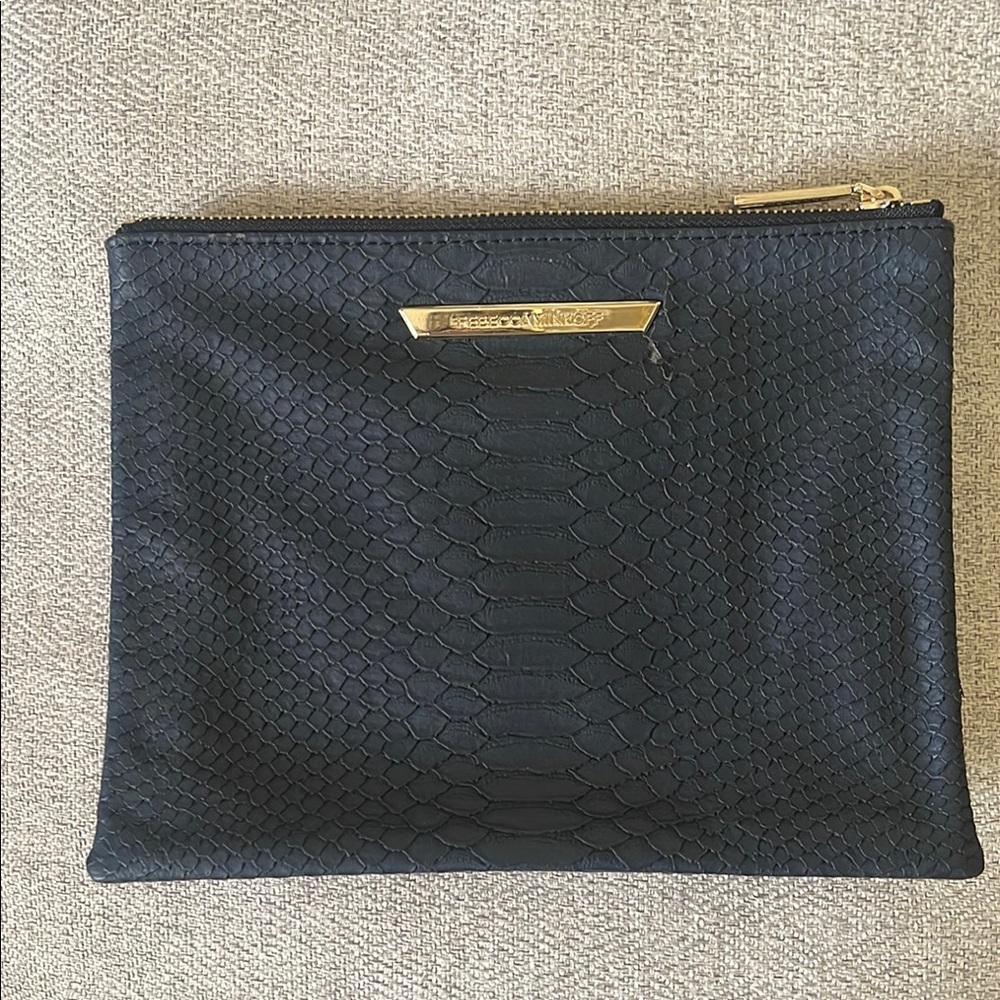 Rebecca Minkoff Black Textured Clutch